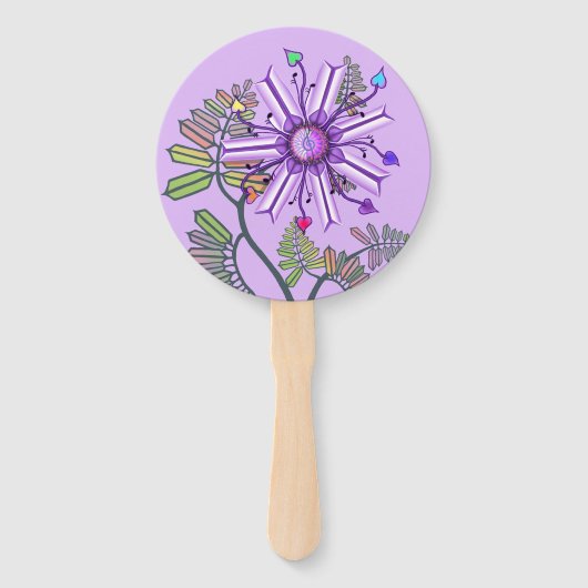 Éventail Fleur dans le désert (Dos)