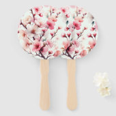 Éventail Fleur de Cerisier (Devant et derrière)