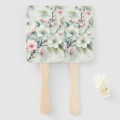 Éventail Fleur de Cerisier (Devant et derrière)