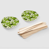 ÉVENTAIL FLEUR DE CERISIER - SAKURA (THÉ VERT MATCHA) (Non-assemblé)