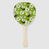 ÉVENTAIL FLEUR DE CERISIER - SAKURA (THÉ VERT MATCHA) (Dos)