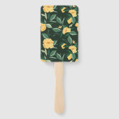 Éventail Fleur de citron Arbre Floral Élégant Mariage blanc (Dos)