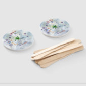 Éventail Fleur de couronne et ensemble de fantaisie (Non-assemblé)
