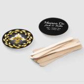 Éventail Fleur de Lis Fan customisé (Non-assemblé)