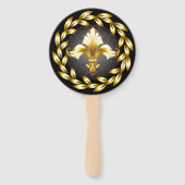 Éventail Fleur de Lis Fan customisé (Devant)