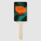 Éventail Fleur de marguerite orange (Dos)