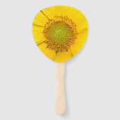 Éventail Fleur de tournesol photographie ventilateur à main (Devant)