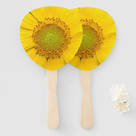 Éventail Fleur de tournesol photographie ventilateur à main (Devant et derrière)