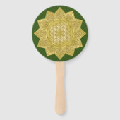 Éventail Fleur De Vie - Indien Mandala 4 (Dos)