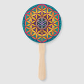 Éventail Fleur de vie Mandala (Dos)