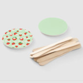 Éventail Fleur Fleur Motif de fraise Fleur marron (Non-assemblé)