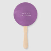 Éventail Fleur Lotus indienne d'aquarelle (Dos)