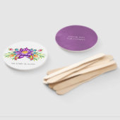 Éventail Fleur Lotus indienne d'aquarelle (Non-assemblé)