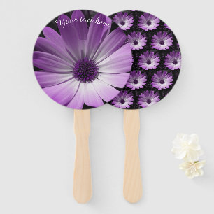 Éventail Fleur marguerite violet Fleur personnalisée Ventil