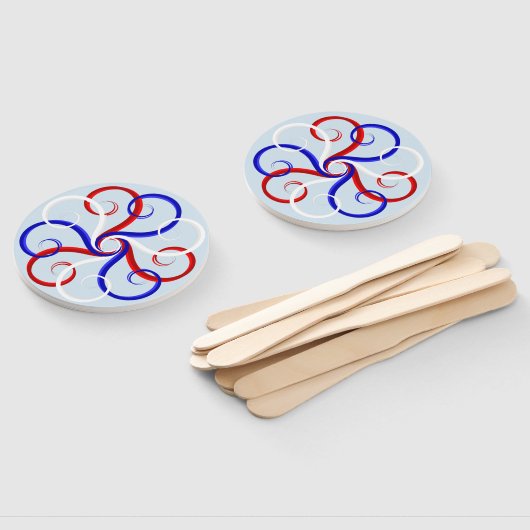 Éventail Fleur Patriotique (Non-assemblé)