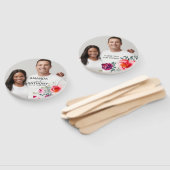 Éventail Fleur photo personnalisée et ventilateur de main d (Non-assemblé)