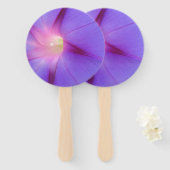 Éventail Fleur pourpre  (Devant et derrière)