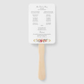 Éventail Fleur sauvage Printemps Été Arc Programme de maria (Dos)