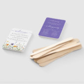 Éventail Fleur sauvage Programme de mariage sur le terrain (Non-assemblé)