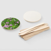 Éventail Fleur sauvage rose et verte sur ventilateur de pro (Non-assemblé)