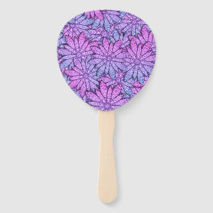 Éventail Fleur unique pourpre