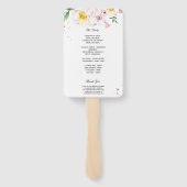 Éventail Fleurs de beauté colorées élégantes (Dos)