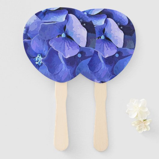 ÉVENTAIL FLEURS DE JARDIN (Devant et derrière)