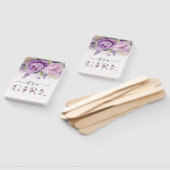 Éventail Fleurs De Jardin Violet Et Rose Baby shower Fille (Non-assemblé)