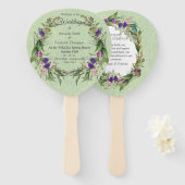 Éventail Fleurs de printemps écologiques sauvages (Devant et derrière)