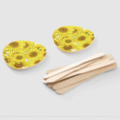 Éventail Fleurs de tournesol Photographie Ventilateur à mai (Non-assemblé)