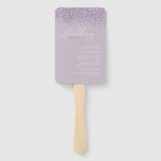 Éventail Fleurs Épercées de mariage ou de programme ID889 (Dos)