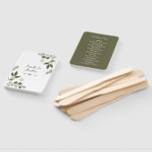 Éventail Fleurs Et Feuilles Délicats (Non-assemblé)