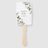 Éventail Fleurs Et Feuilles Délicats (Devant)