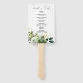 Éventail Fleurs Et Mariage De Verdure (Dos)