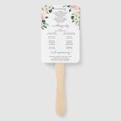 Éventail Fleurs Fleurs Fleurs du Programme de Mariage (Dos)