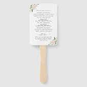 Éventail Fleurs roses, Fleurs blanches, Boho, Programme de (Dos)