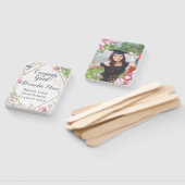 Éventail Fleurs roses Ventilateur photo avec photo (Non-assemblé)