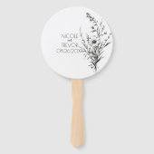 Éventail Fleurs sauvages audacieux (Dos)