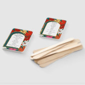 Éventail Fleurs tropicales et Mariage d'été et d'arc (Non-assemblé)