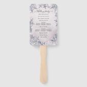 Éventail Flocons de neige glacés Mariage hivernal merveille (Dos)