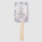 Éventail Flocons de neige glacés Mariage hivernal merveille (Devant)