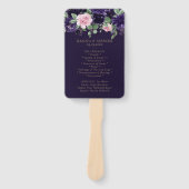 Éventail Floraison | Cérémonie des roses violettes et roses (Devant)