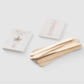 Éventail Floral Aquarelle Plumeria Terracotta Mariage (Non-assemblé)