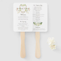 Floral Beige Blanc Vert Élégante Cérémonie d'ivoir