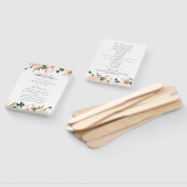 Éventail Floral Blush Élégant Magnolia Programme de mariage (Non-assemblé)