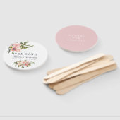 Éventail Floral Blush et Rose Gold Wedding Favoriser (Non-assemblé)