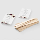 Éventail Floral Bourgogne White Greenery Programme de maria (Non-assemblé)