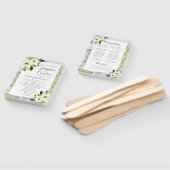 Éventail Floral Carte Voyage Thème Mariage Cérémonie Progra (Non-assemblé)