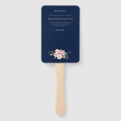 Éventail Floral Cross BAUTIZO Bautismo Baptism Programme (Dos)