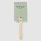 Éventail Floral Cross BAUTIZO Bautismo Baptism Programme (Dos)